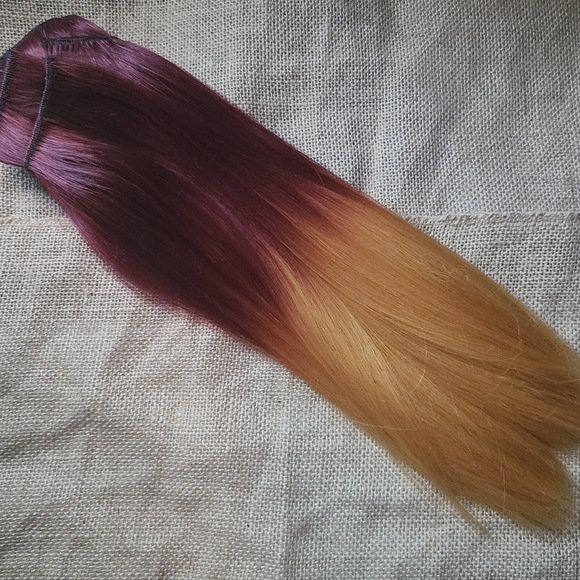 6 pc Ombre 12 inch Clip in Hair Extensions ποΈ Ready to Ship - Picture 7 of 8